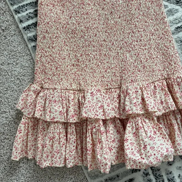 ByTiMo smocked floral puff sleeve dress size M - Picture 4 of 11